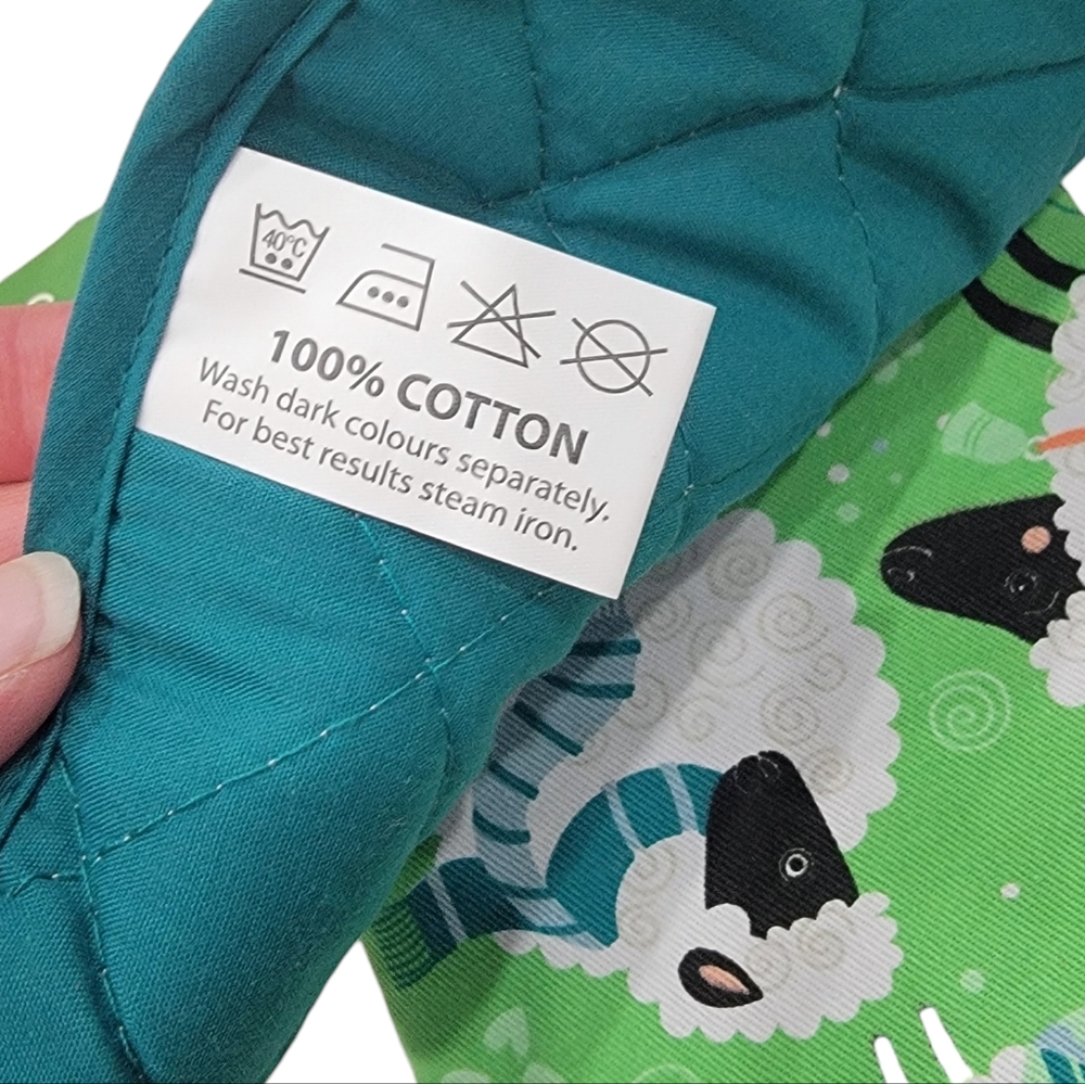 NWT Enchanting Ireland Sheep Tea Towel Oven Mitt Pot Holder Combo Irish … - Picture 7 of 15